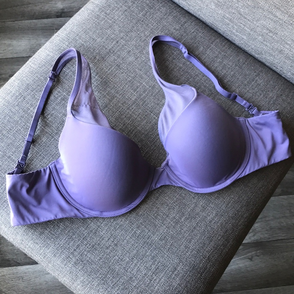 Victoria’s Secret 32 D Purple Bra with Mesh Top